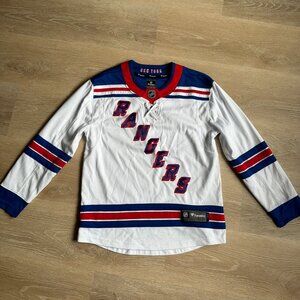 Men's New York Rangers Fanatics White Breakaway Away Jersey
